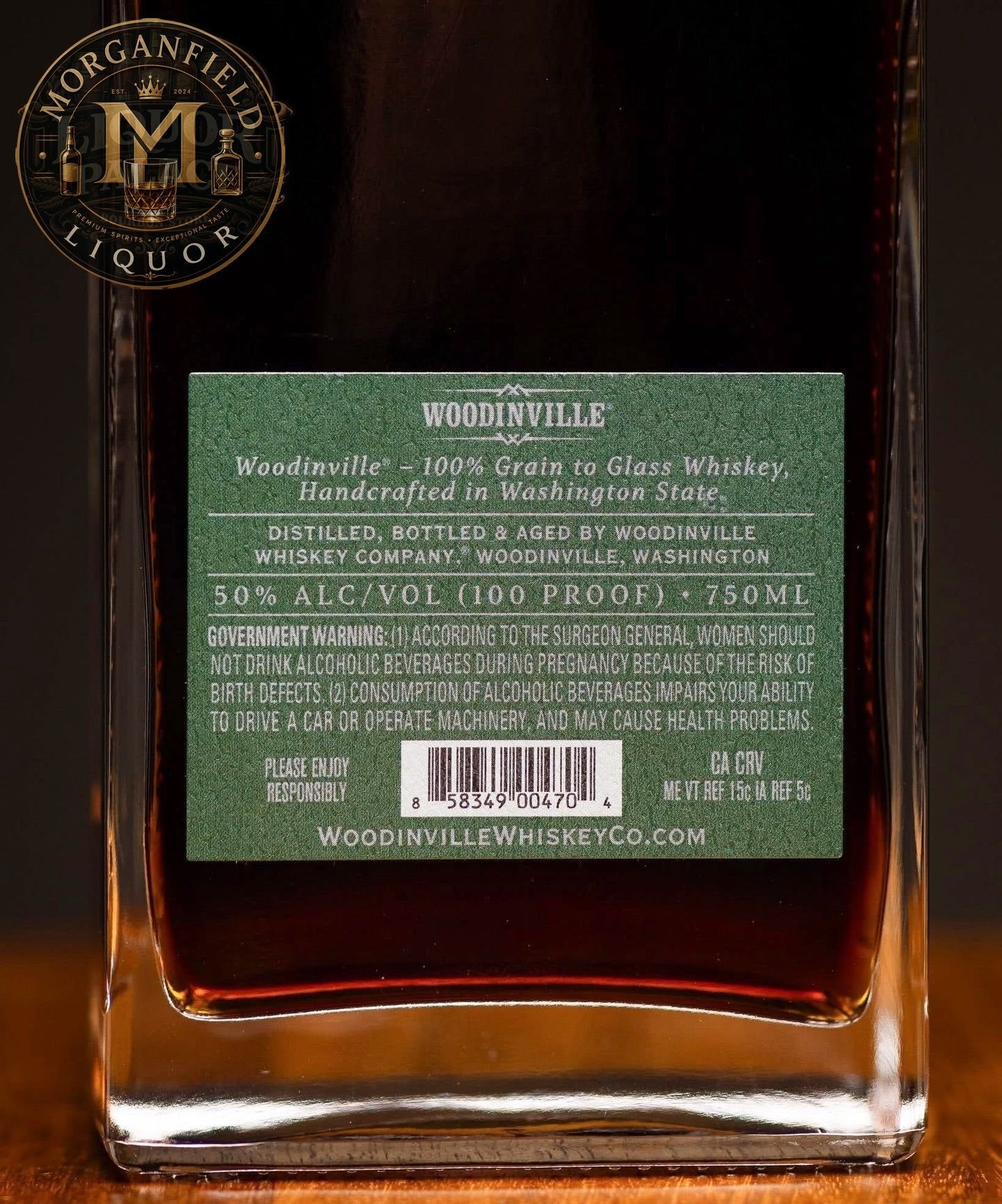 Woodinville 8 Year Straight Bourbon Whiskey – 50% ABV (100 Proof)