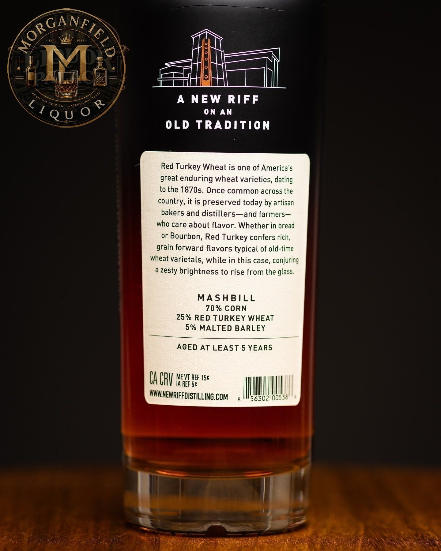 New Riff Red Turkey Wheat Bottled in Bond – 50% ABV (100 Proof)