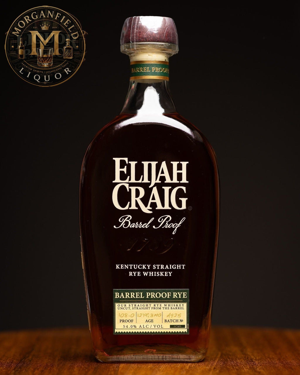 Elijah Craig Barrel Proof Rye Whiskey – 54% ABV (108.0 Proof)