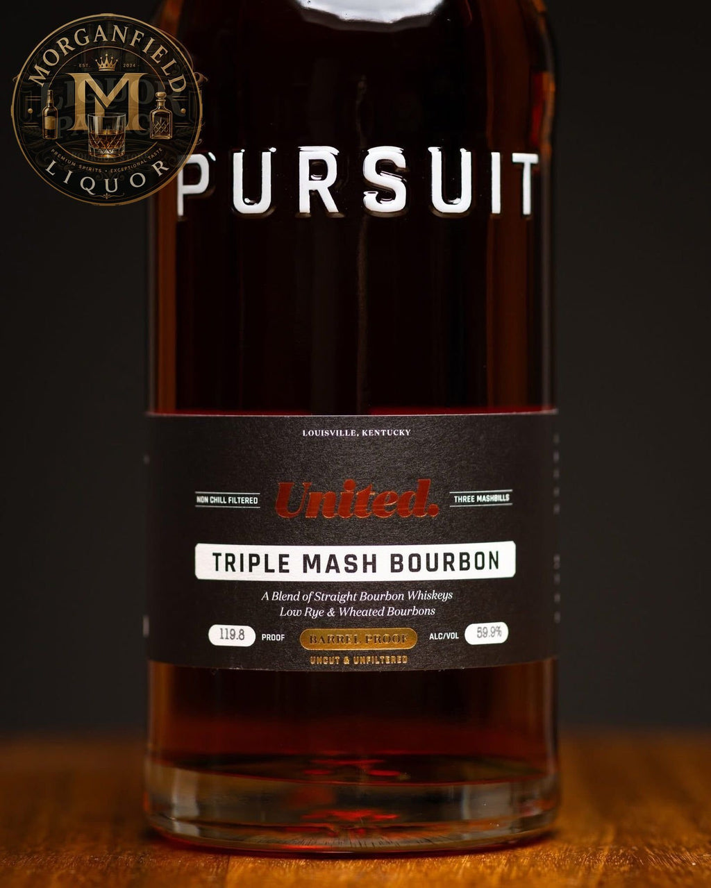 Pursuit Triple Mash Bourbon Whiskey – 59.9% ABV (119.8 Proof)