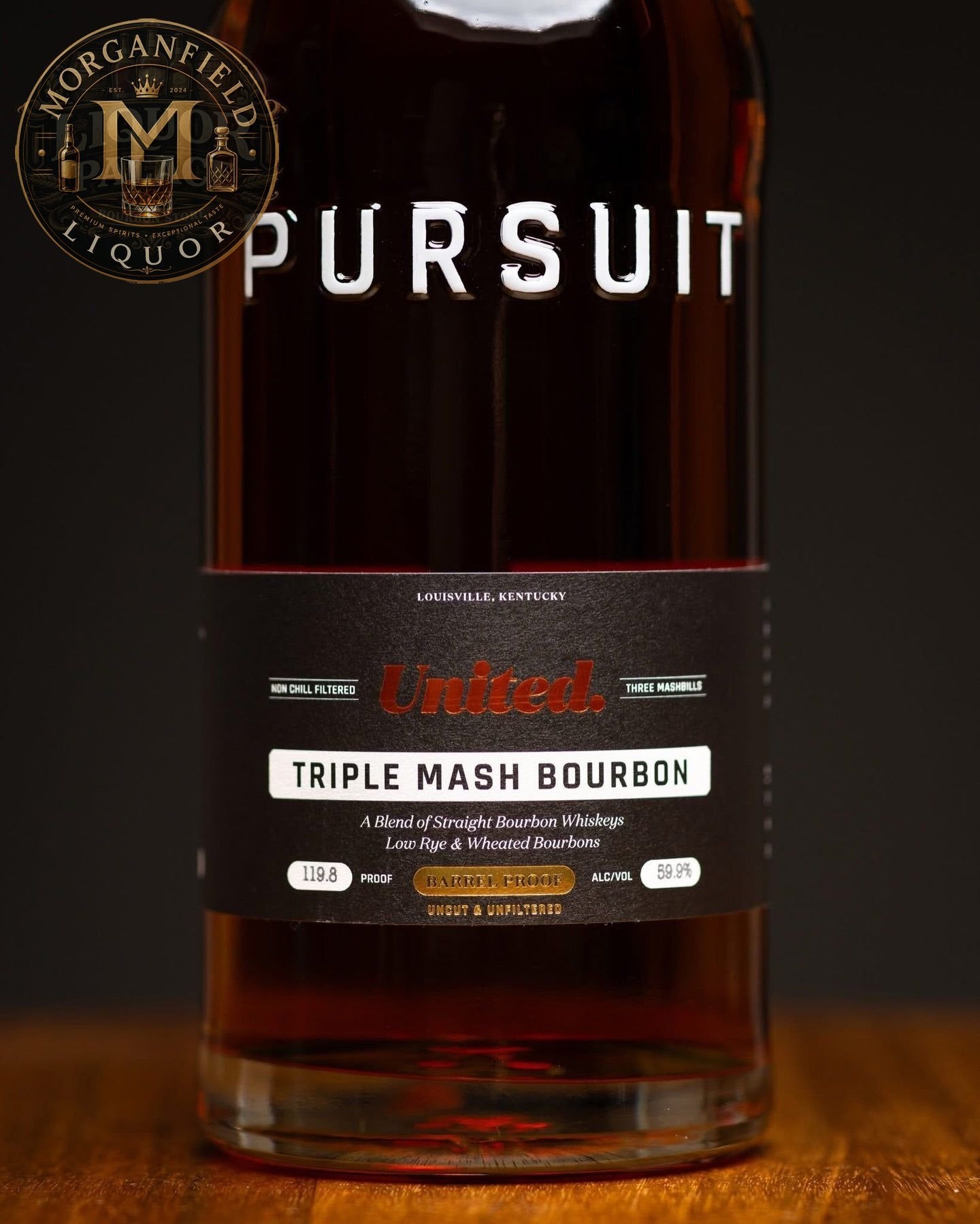 Pursuit Triple Mash Bourbon Whiskey – 59.9% ABV (119.8 Proof)