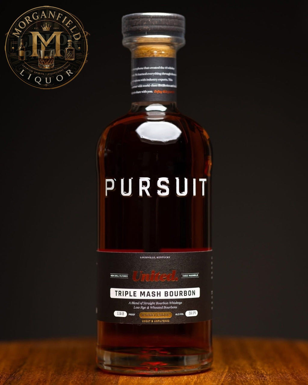 Pursuit Triple Mash Bourbon Whiskey – 59.9% ABV (119.8 Proof)