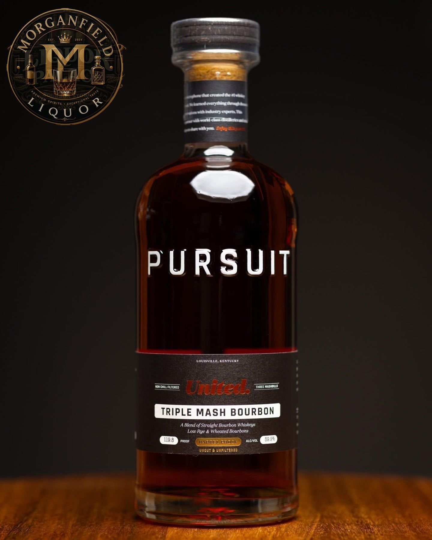 Pursuit Triple Mash Bourbon Whiskey – 59.9% ABV (119.8 Proof)