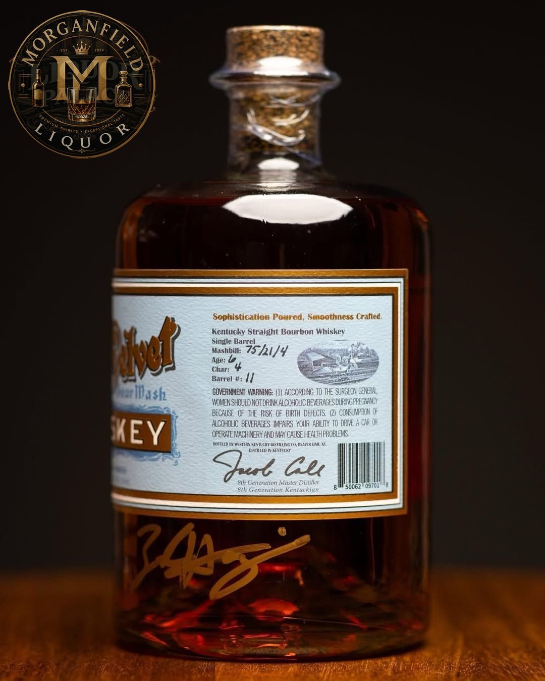 Silk Velvet Bourbon – 53.5% ABV (107 Proof)