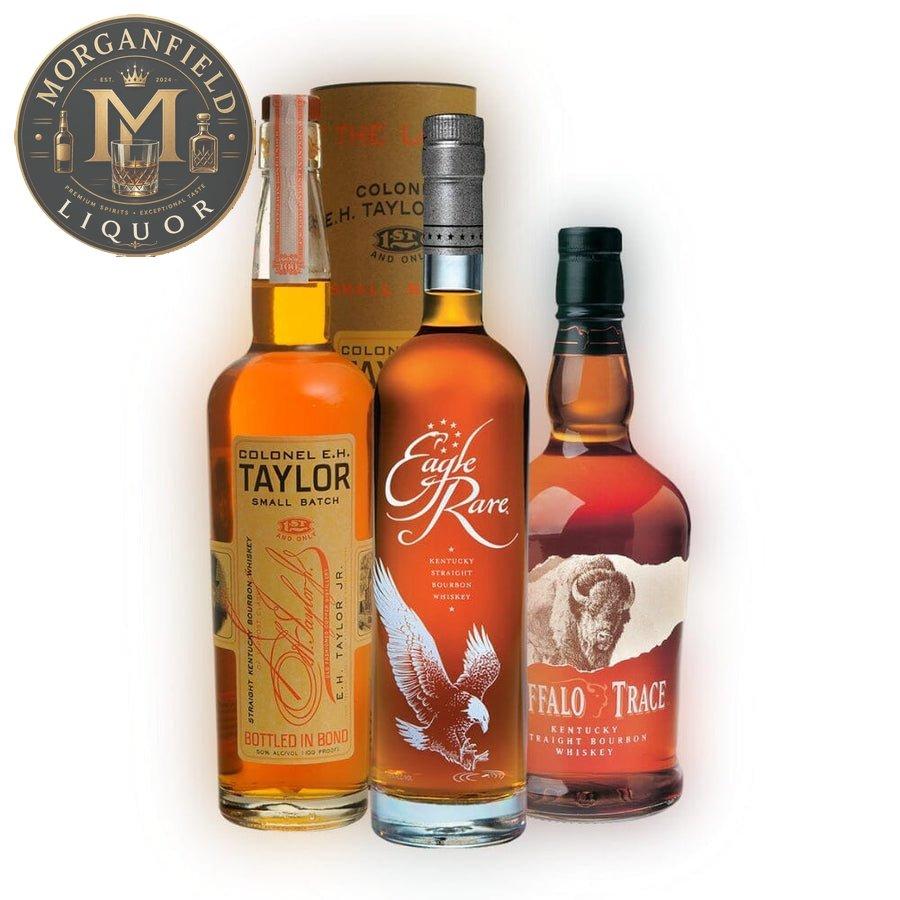 Buffalo Trace Bourbon x Eagle Rare x Colonel E.H. Taylor, Jr. Small Batch Bundle - Bourbons On Shelves