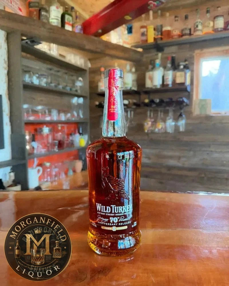 Wild Turkey Jimmy Russell's 70th Anniversary 8 - Year - Old Bourbon - 101 Proof (50.5% ABV). - Bourbons On Shelves